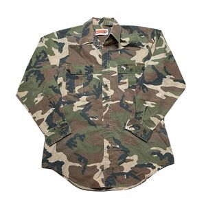Vintage Winchester Camouflage Button Down Shirt Size Medium